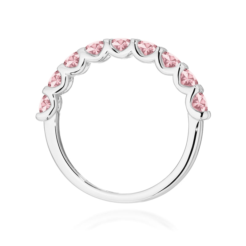 Inel Aur 9K cu Diamante Roz de Laborator 0.90 ct, imaginea 7 din 8