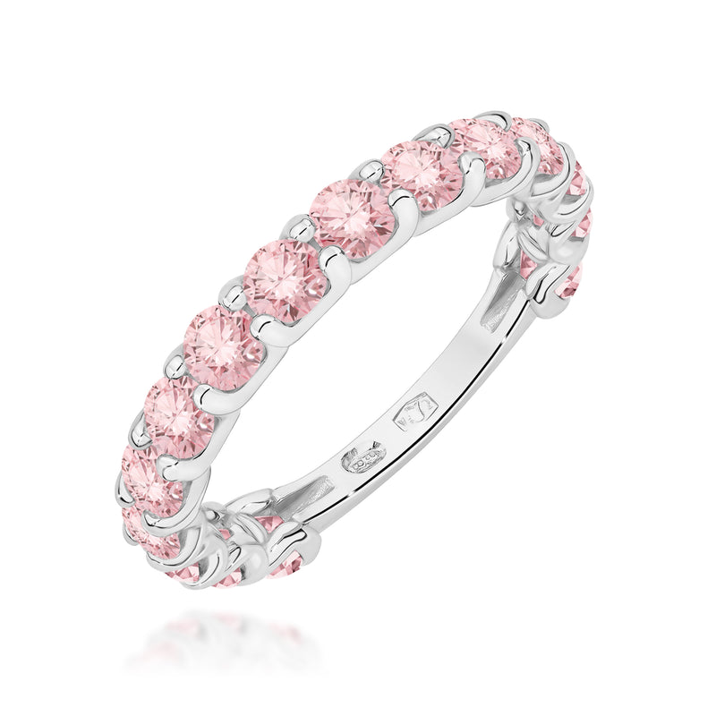 Inel Aur 9K cu Diamante Roz de Laborator 1.50 ct, imaginea 5 din 8