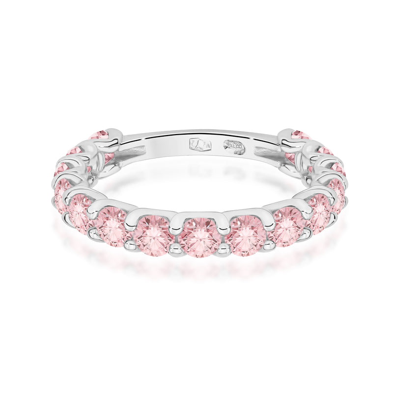 Inel Aur 9K cu Diamante Roz de Laborator 1.50 ct, imaginea 6 din 8