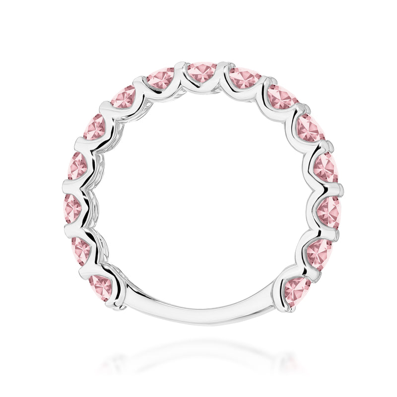 Inel Aur 9K cu Diamante Roz de Laborator 1.50 ct, imaginea 7 din 8