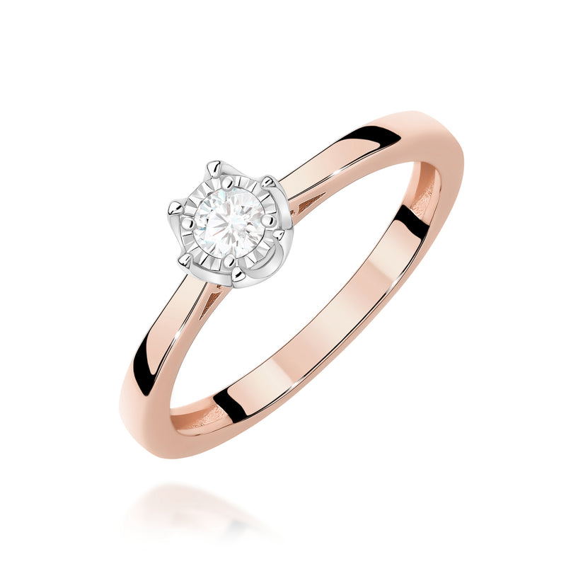 Inel Aur 14K cu Diamant Natural 0.20 ct, imaginea 5 din 12
