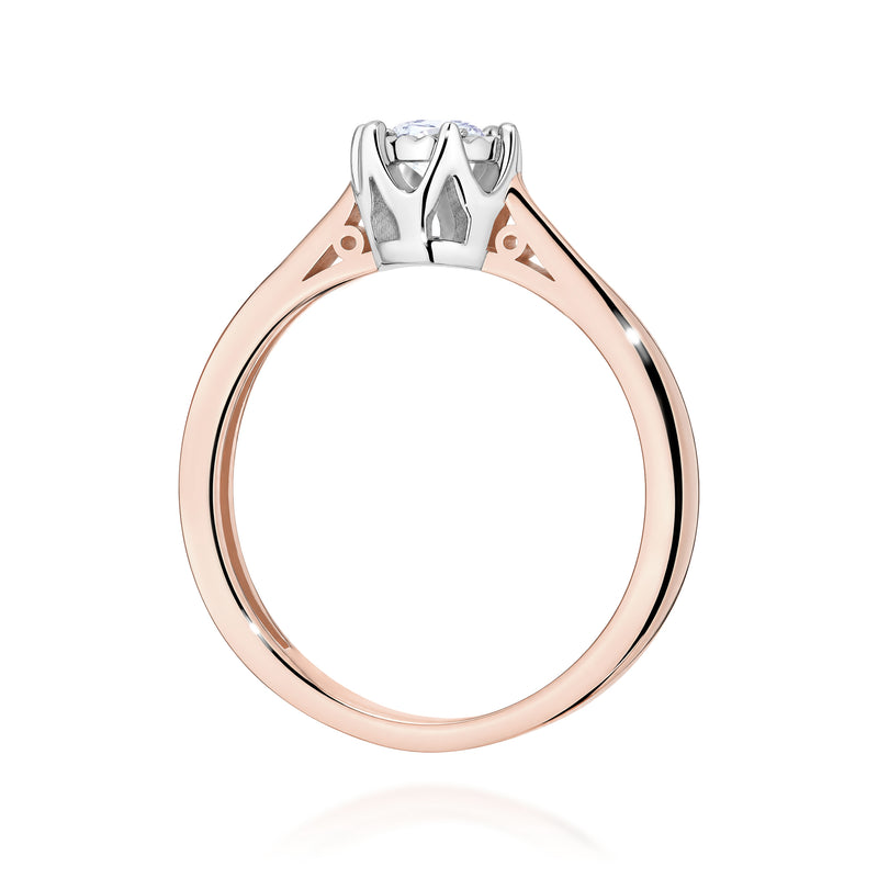 Inel Aur 14K cu Diamant Natural 0.20 ct, imaginea 7 din 12