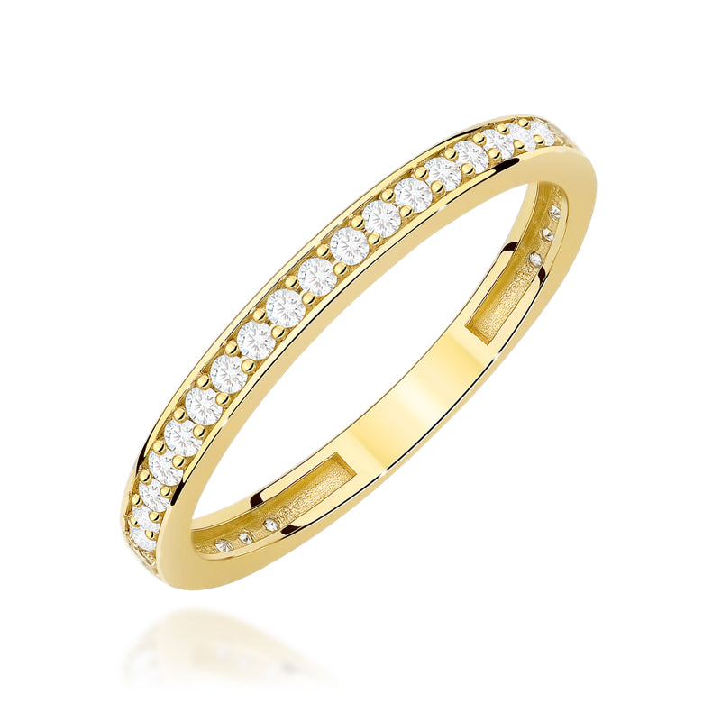 Inel Aur 14K cu Diamante Naturale 0.28 ct — Aur galben