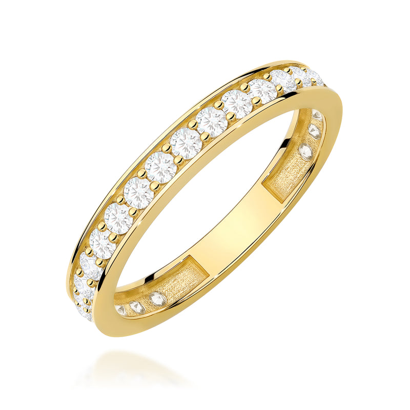 Inel Aur 14K cu Diamante de Laborator 0.46 ct — Aur galben