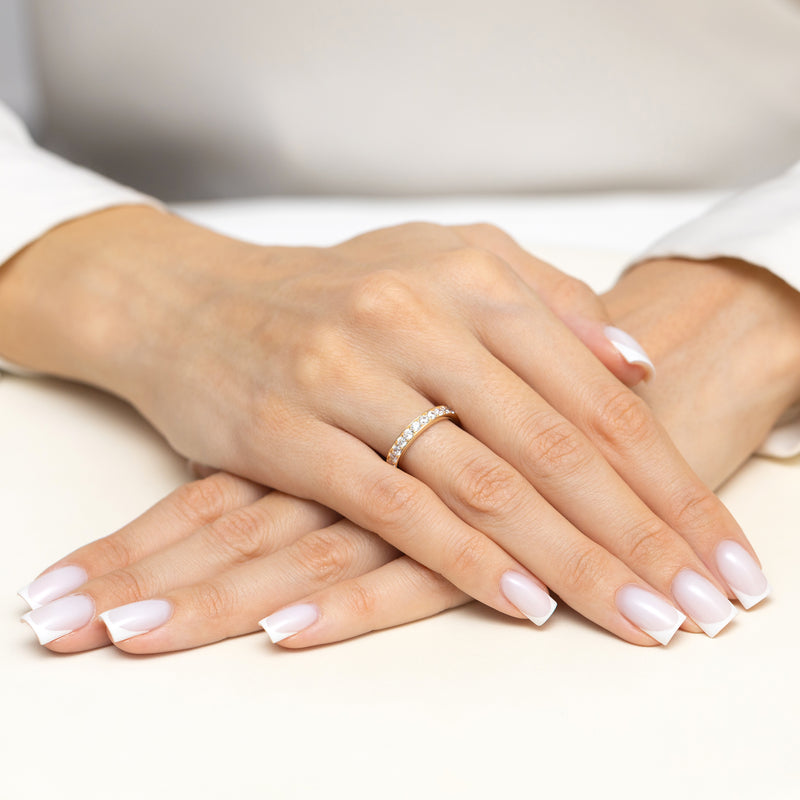 Inel Aur 14K cu Diamante Naturale 0.76 ct, imaginea 3 din 9